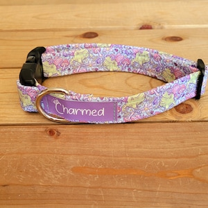 11"-22" Dog Collar 1" Width, Pet Collar, Small, Medium, Large Collar, Summer Collar, Princess Frog Collar, Frog Collar, Cottagecore