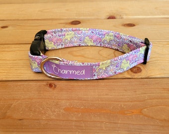 11"-22" Dog Collar 1" Width, Pet Collar, Small, Medium, Large Collar, Summer Collar, Princess Frog Collar, Frog Collar, Cottagecore