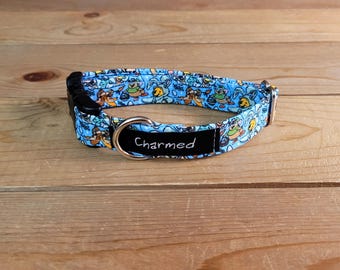 8"-16" Easter Dog Collar 3/4" Width, Pet Collar, Small, Medium, Large Collar, Easter, Spring Collar, Holiday Dog Collar, Side Release Buckle