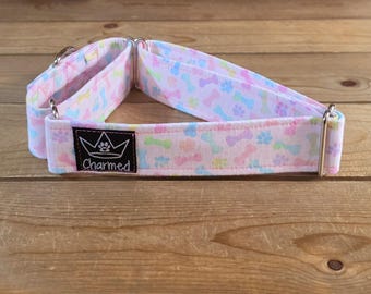14"-27" Easter Martingale Collar 1.5" Width, Pet Collar, Medium, Large Dog Collar, XL, Holiday Collar, Easter, Bunny, Jelly Beans