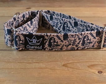 14"-27" Martingale Collar 1.5" Width, Pet Collar, Medium, Large, XL, Movie, Practical Magic Dog Collar, Martingale Collar, Magic, Sally