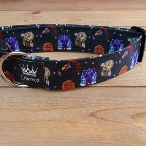 13"-26" Dog Collar 1.5" Width, Pet Accessory, Fabric Collar, Pet Collar, Small, Medium, Large, Cartoon Collar, The Dark Crystal, Kira
