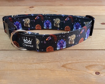 13"-26" Dog Collar 1.5" Width, Pet Accessory, Fabric Collar, Pet Collar, Small, Medium, Large, Cartoon Collar, The Dark Crystal, Kira