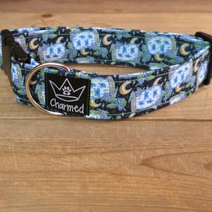 13"-26" Dog Collar 1.5" Width, Pet Collar, Medium, Large, XL, Lightening Bug Dog Collar, Buckle Dog Collar, Cottagecore