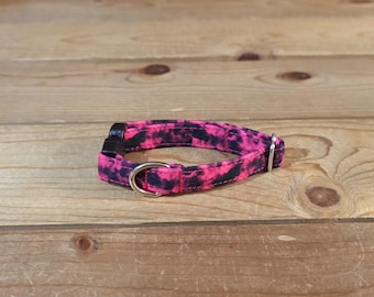6"-12" Dog Collar 1/2" Width, Pet Collar, XS, Small, Cat, Dog Collar, Colorful, Psychedelic