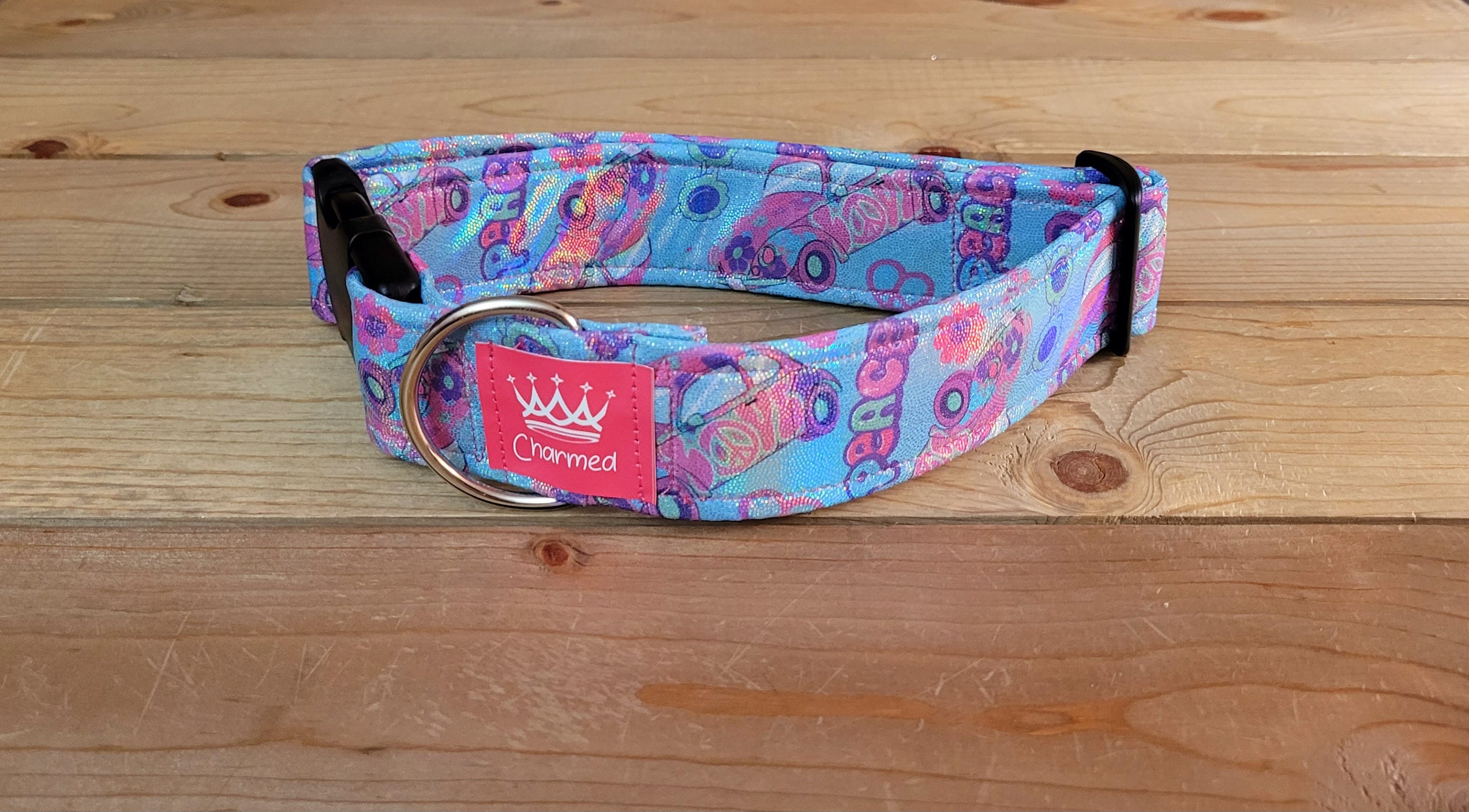 1326 Dog Collar 1.5 Width, Pet Accessory, Pet Collar, Medium, Large, XL,  1.5 Inch, Bees, Holographic Glitter, Punch Buggie, Hippie -  Canada