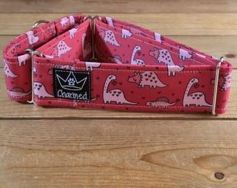 15"-28" Valentine's Day Martingale Collar 2" Width, Pet Collar, Medium, Large Dog Collar, XL, Holiday Collar, Love, Hearts, Woof You