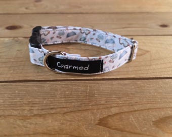 9"-18" Winter Dog Collar 3/4" Width, Pet Collar, XS, Small, Medium, Dog Collar, Winter Dog, Seasonal Buckle Collar, Snowflake