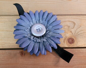 4.5" Collar Flower, Hook and Loop Backing, Collar or Harness Flower, One Size Fits All, Dog Flower, Girly Flower, Pet Supplies, Orange