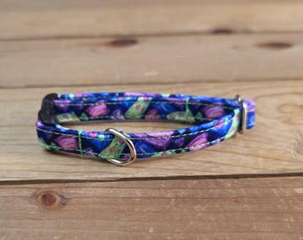 5.5"-10" Breakaway Collar 3/8" Width, Pet Collar, XS, Small, Cat, Tiny Collar, Kittens, Teacup, Breakaway Collar, Kitty, Halloween Collar