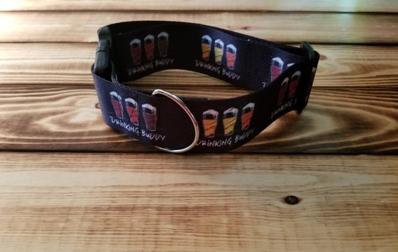 1528 Drinking Buddy Dog Collar or Martingale 2 Width Designer Collar Designer 2 Inch Width Pet Collar Beer Ale Stout Pilsner Etsy