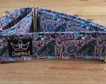 14"-28" Halloween Martingale Collar 2" Width, Small, Medium, Large, XL, Halloween, Holiday Martingale, Tricky or Treat, Spooky Dog