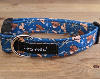11"-22" Dog Collar 1" Width, Pet Collar, Small, Medium, Large Collar, Summer Collar, Boy Dog Collar, Cowboy, Western Dog Collar, Highland