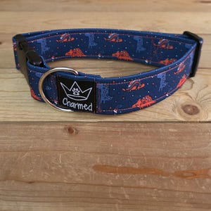 13"-26" Dog Collar 1.5" Width, Pet Collar, Large Dog Collar, Medium Collar, Small, 4th of July, Patriotic, Red White & Blue Collar, Holiday