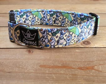 13"-26" Dog Collar 1.5" Width, Pet Collar, Medium, Small, Large, XL, Olaf Dog Collar, Breach Dog Collar, Frozen, Snowman