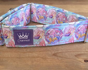 16"-29" Martingale Collar 2" Width, Pet Collar, Medium, Large, XL, Big Dog Collar, Jem Dog Collar, Summer, Throwback Cartoon Martingale