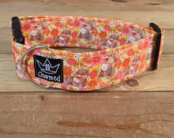 14"-28" Dog Collar 2" Width, Pet Collar, Medium, Large, Big Dog Collar, Cartoon Dog Collar, Thumper, Movie Dog Collar
