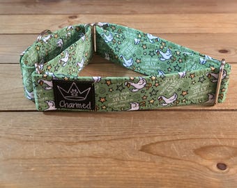 14"-27" Swear Martingale Collar 1.5" Width, Medium, Small Swear Collar, Naughty Dog Collar, Explicit, Call Me Silly One More Time