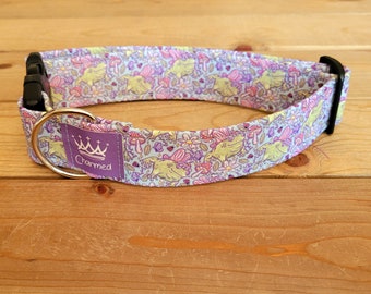 13"-26" Dog Collar 1.5" Width, Pet Collar, Small, Medium Collar, Summer Collar, Turtle Collar, Cottagecore, Turtle, Boho