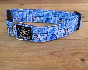 13"-26" Dog Collar 1.5" Width, Neon Collar, Medium, Large, XL, Summer Dog Collar, Cartoon Mashup, Buckle Dog Collar, Cartoons