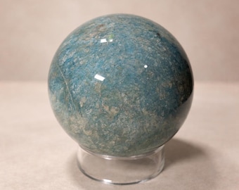 Amazonite Sphere, 14.55oz, 67mm, Sphere Stand Included