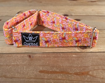 14"-27" Martingale Collar 1.5" Width, Pet Collar, Medium, Large, Big Dog Collar, Butterfly Martingale, Summer Vibes, Butterflies, Flutterby