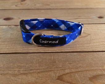 9"-18" Christmas Dog Collar 3/4" Width, Pet Collar, XS, Small, Medium, Dog Collar, Holiday Collar, Side Release Buckle, Santa, Lights, Tree