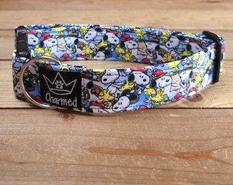 13"-26" Dog Collar 1.5" Width, Pet Collar, Medium, Small, Large, XL, Cartoon Dog Collar, Summer, Snoopy, Woodchuck, Movie Dog Collar