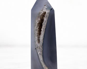 Druzy Agate Tower, 11.50oz, 5.25" Tall, Beautiful Crystals