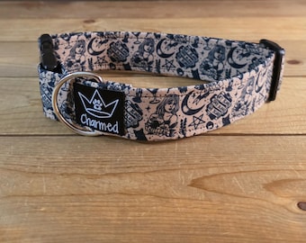 13"-26" Dog Collar 1.5" Width, Pet Collar, Medium, Large, XL, Movie, Practical Magic Dog Collar, Buckle Dog Collar, Magic, Sally, Gillian