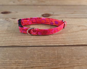 5.5"-10" Spectrum Breakaway Collar 3/8" Width, Pet Wear, XS, Small, Cat, Tiny Collar, Kittens, Teacup Pup, Colorful, Fun