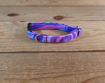 5.5"-10" Spectrum Breakaway Collar 3/8" Width, Pet Wear, XS, Small, Cat, Tiny Collar, Kittens, Teacup Pup, Colorful, Fun