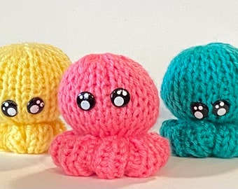 Baby Octopus (Knitted and Stuffed)