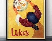 Luke 39 s Diner - Vintage Retro Style Poster Inspired by Gilmore Girls