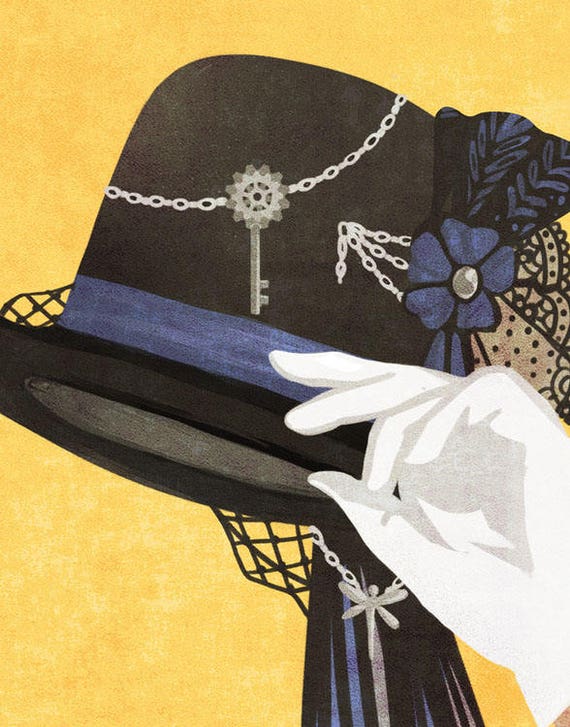 In Omnia Paratus Steampunk Hats Poster Vintage Retro Style Etsy