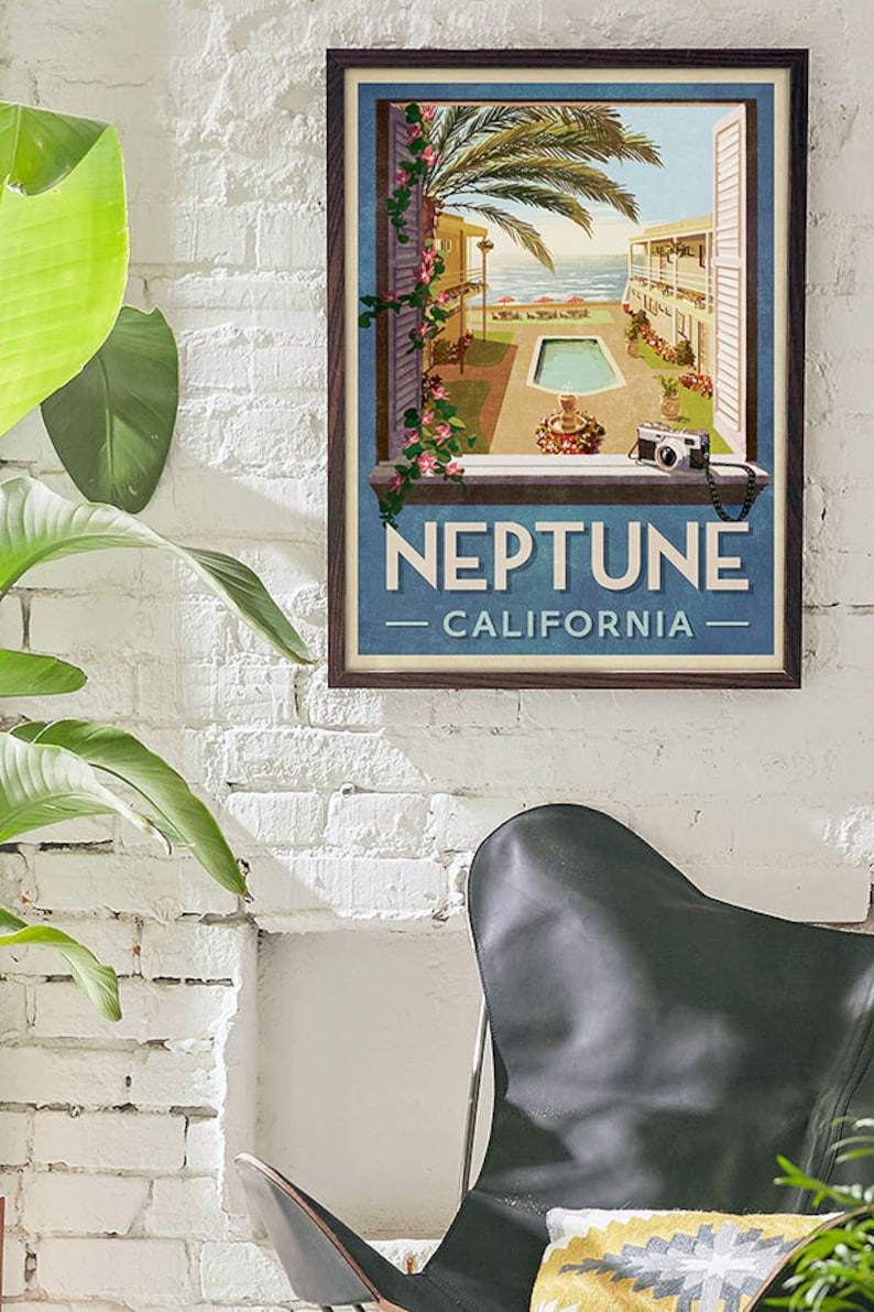 Neptune California Travel Poster Inspired by Veronica Mars image 4