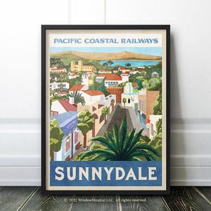 Sunnydale California Vintage Travel Poster | Buffy
