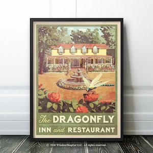 Dragonfly Inn Vintage Plakat