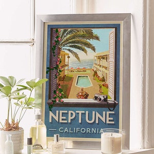 Neptune California Travel Poster Inspired by Veronica Mars image 5