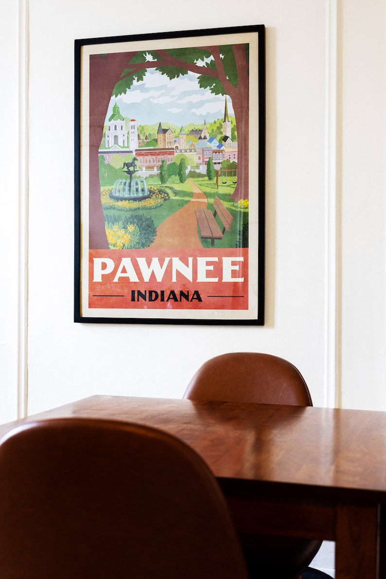 Pawnee Indiana Travel Poster Parks and Recreation Department image 3