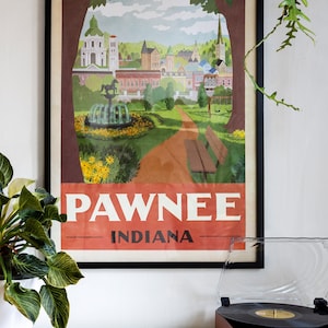 Pawnee Indiana Travel Poster Parks and Recreation Department image 2