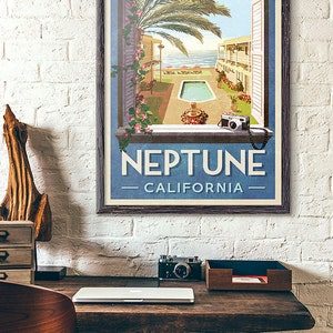 Neptune California Travel Poster Inspired by Veronica Mars image 2