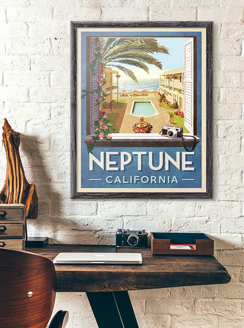 Neptune California Travel Poster Inspired by Veronica Mars image 2