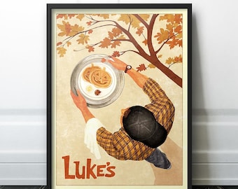 Luke's Diner Autumn Poster