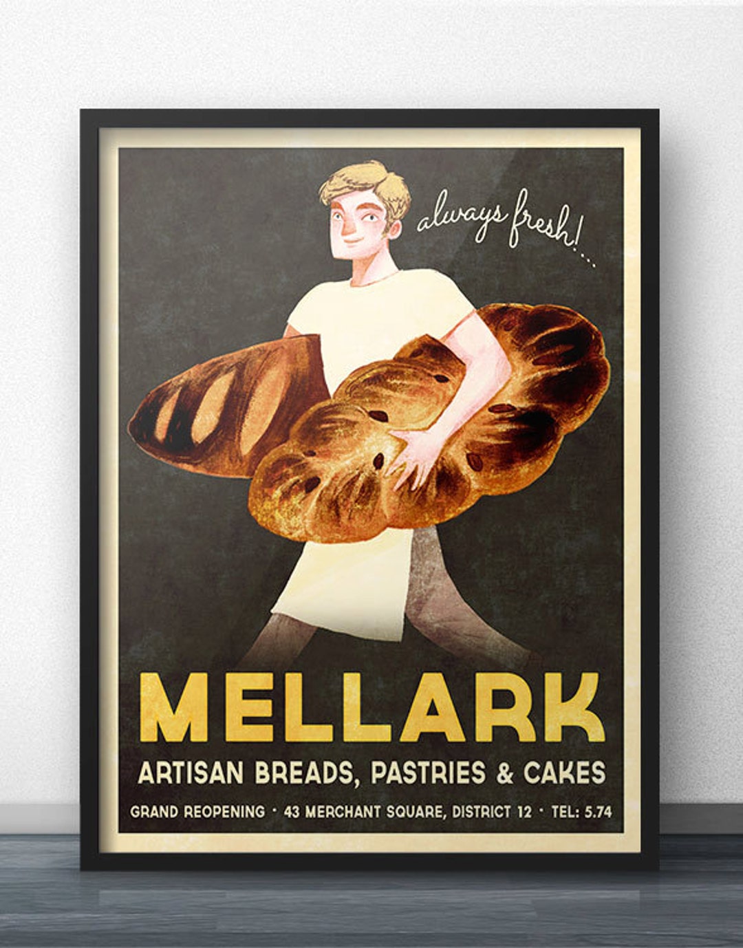 Mellark Bakery Vintage Poster grand Reopening