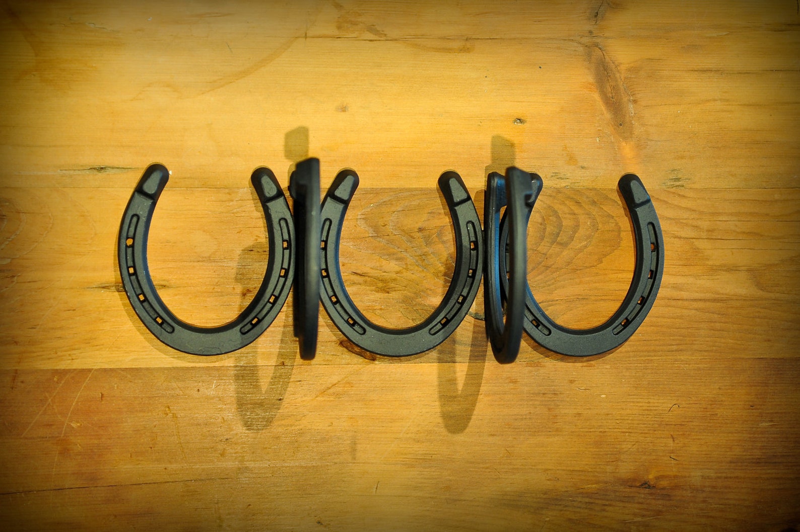 2 Coat Wall Mounted Horseshoe Rack is Made With New Horseshoes Etsy