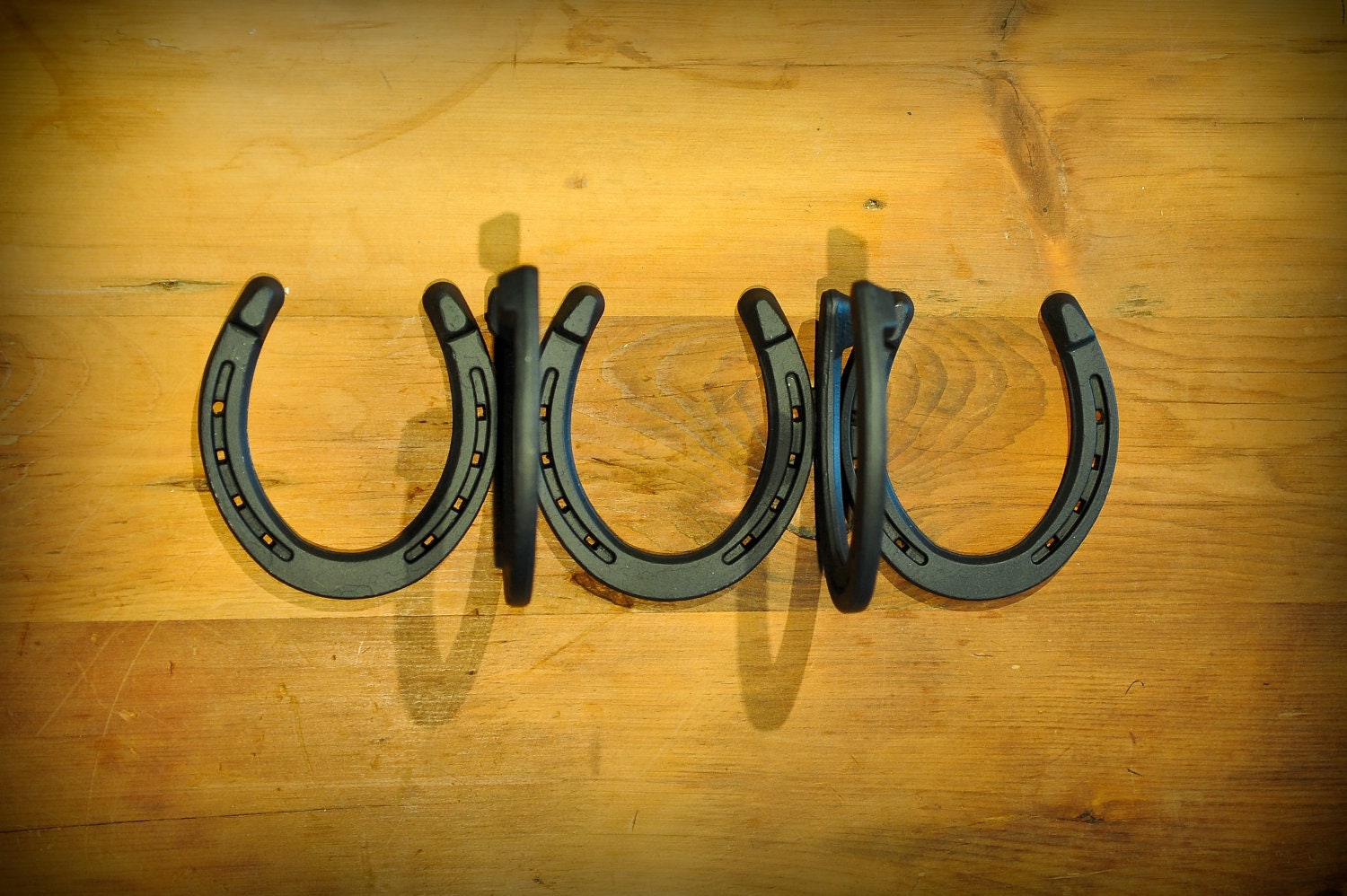 2 Coat Wall Mounted Horseshoe Rack is Made With New Horseshoes Etsy