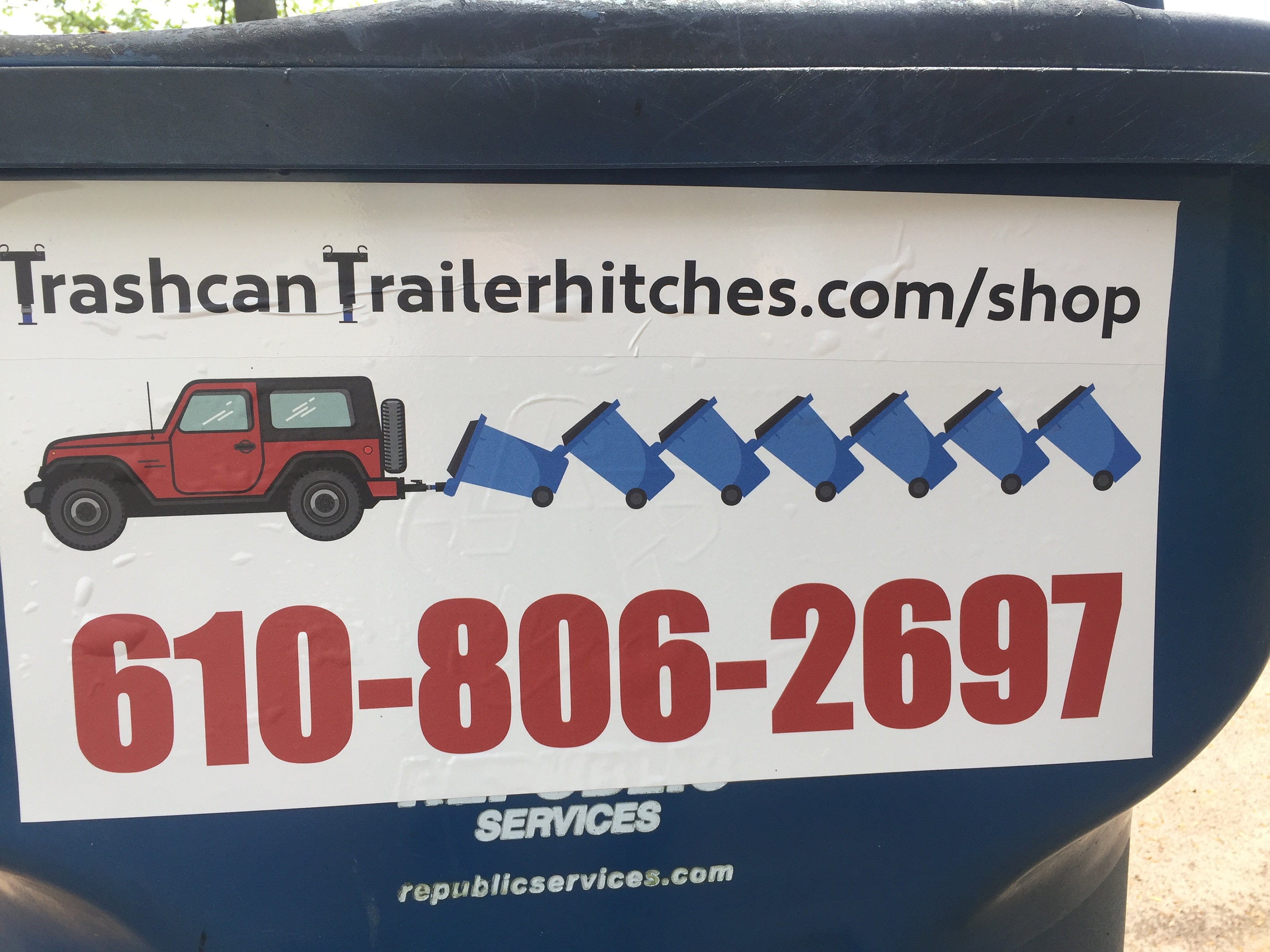 Home made steel Trash Can Hauler. Attaches to any bike rack Etsy