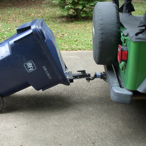 Ball Mounted Trash Can Hauler Etsy