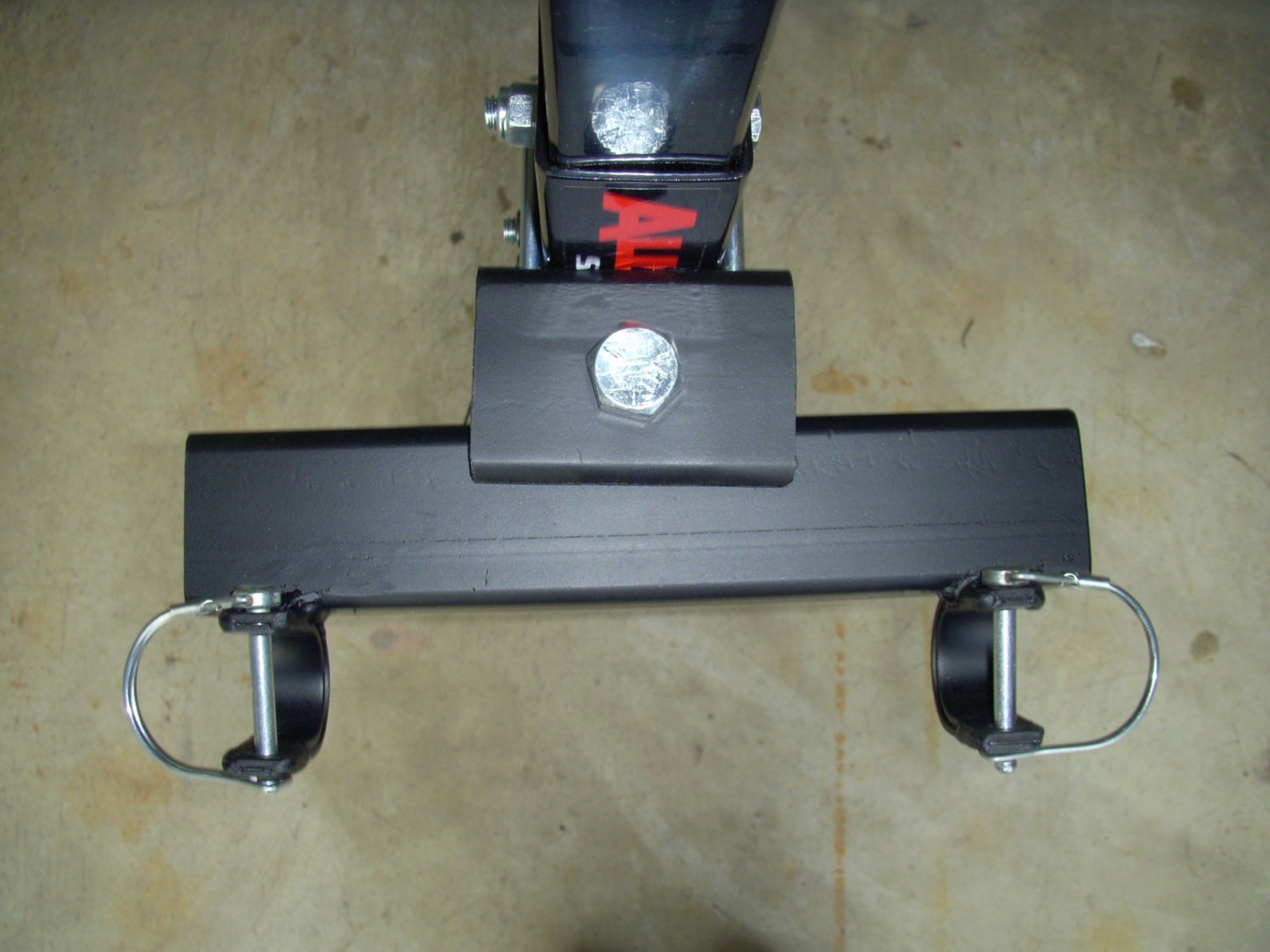 Home made steel Trash Can Hauler. Attaches to any bike rack Etsy